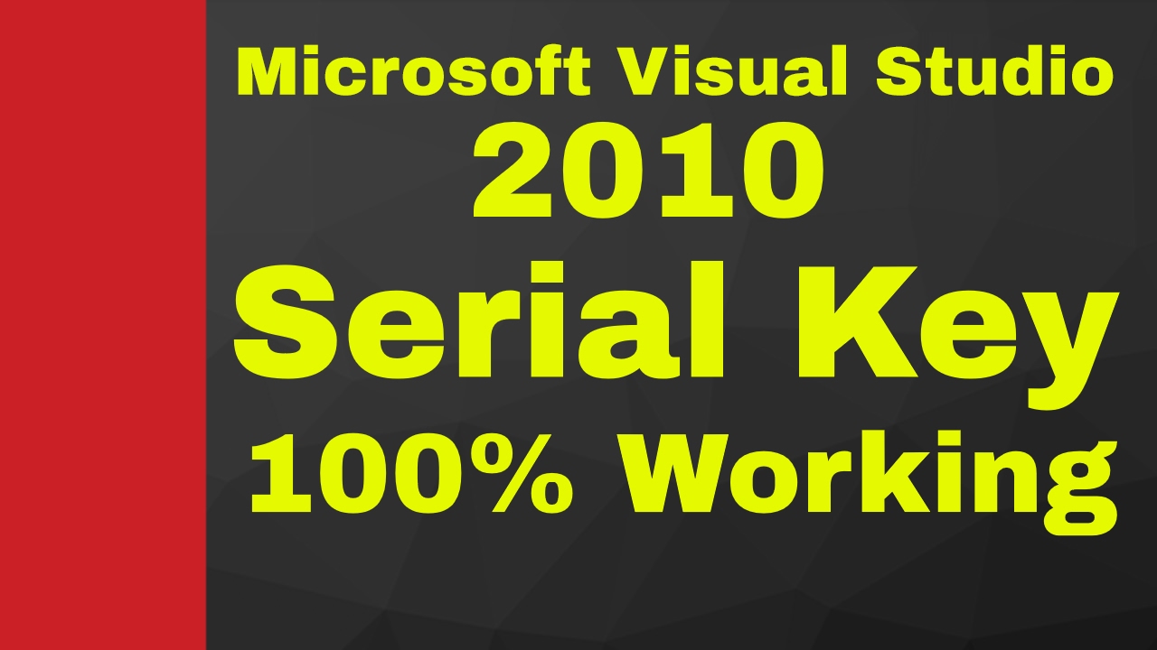 Visual Studio Express 2010 Key